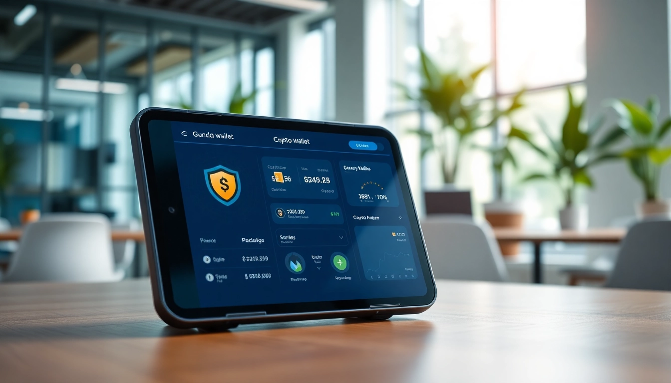 Discover how to securely manage cryptocurrency with the guarda wallet application on a screen.