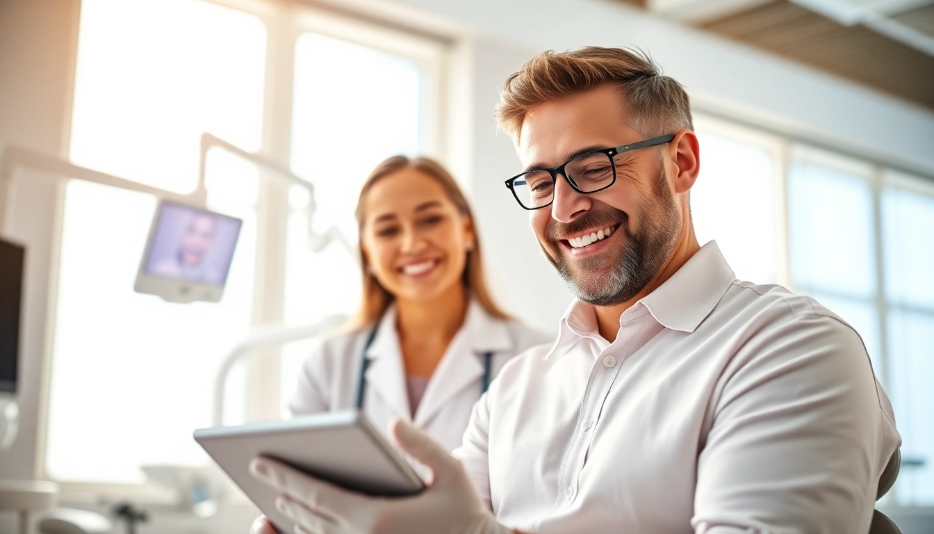 Orthodontist providing braces Myrtle Beach consultation in a modern clinic.