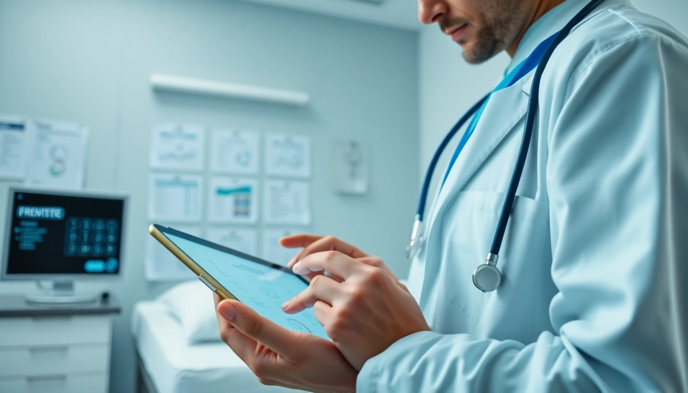 Access eprescription app reviews with a physician using ePrescription app technology in a healthcare environment.